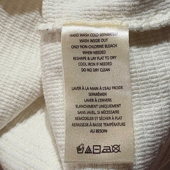 Anthropologie White‎ Gold Floral Embroidered Smocked Cropped Square Neck Top S - Picture 5 of 12